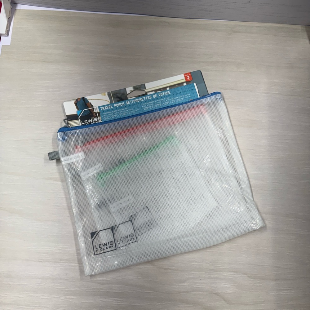 Travel Tablet Accessory Pouch - Clear